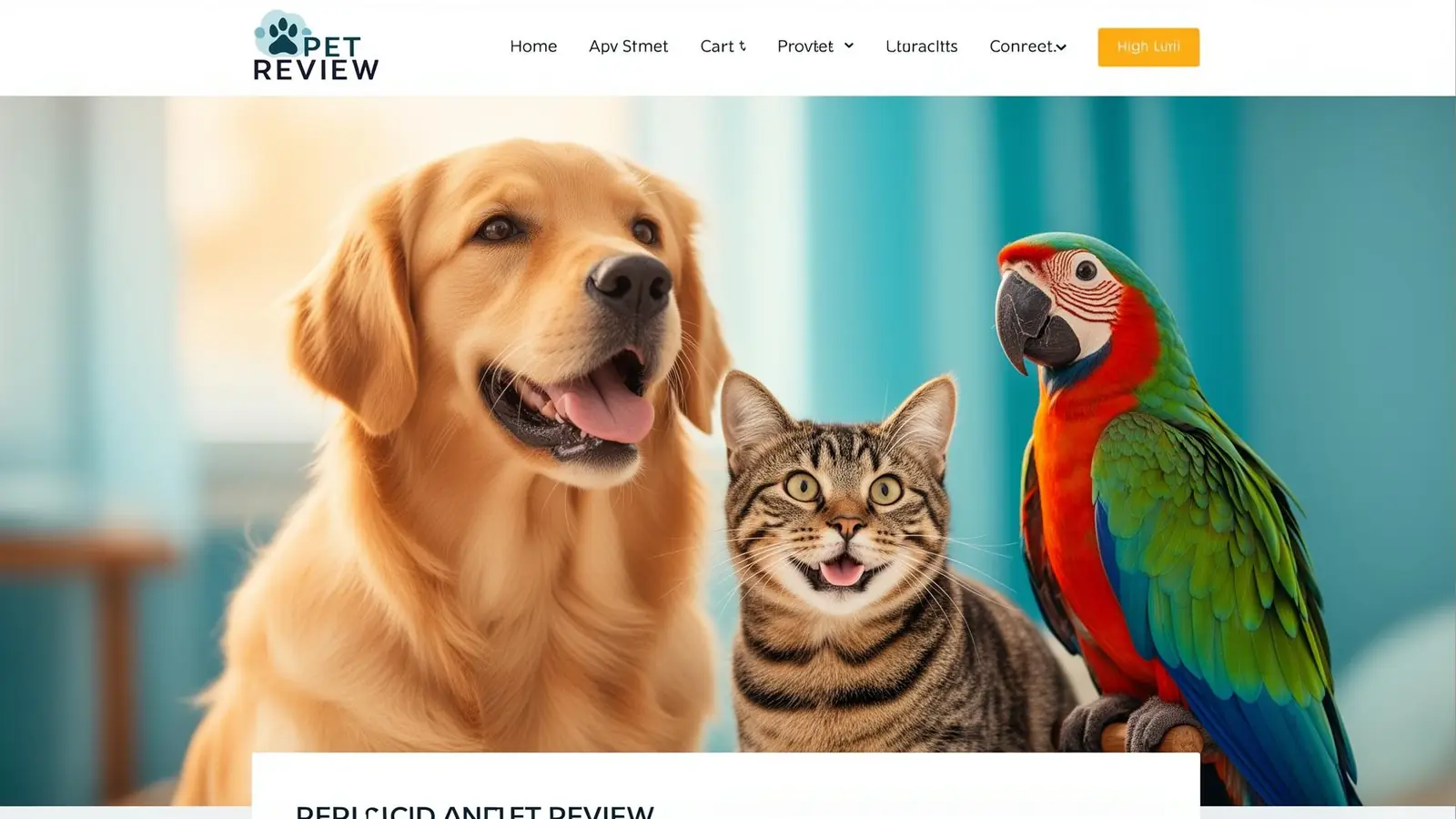Happy pets including dogs, cats, birds, and fish - FurReviews trusted reviews
